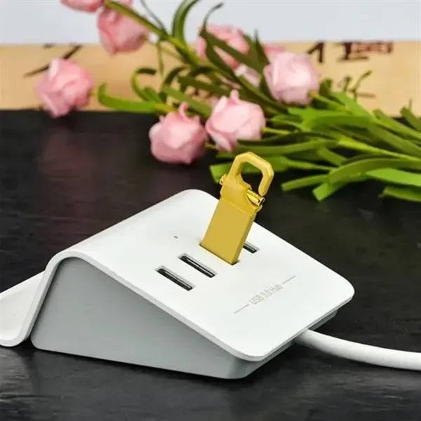 Durable Metal USB Drive w/ Carabiner