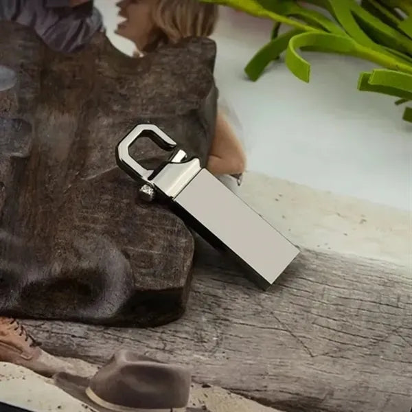 Durable Metal USB Drive w/ Carabiner