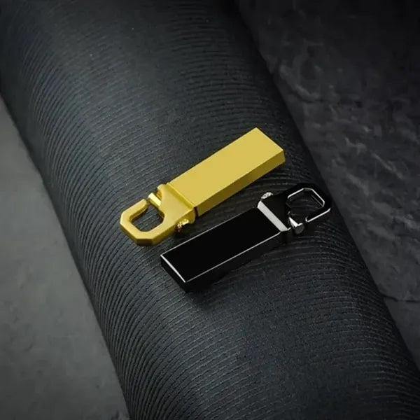 Durable Metal USB Drive w/ Carabiner