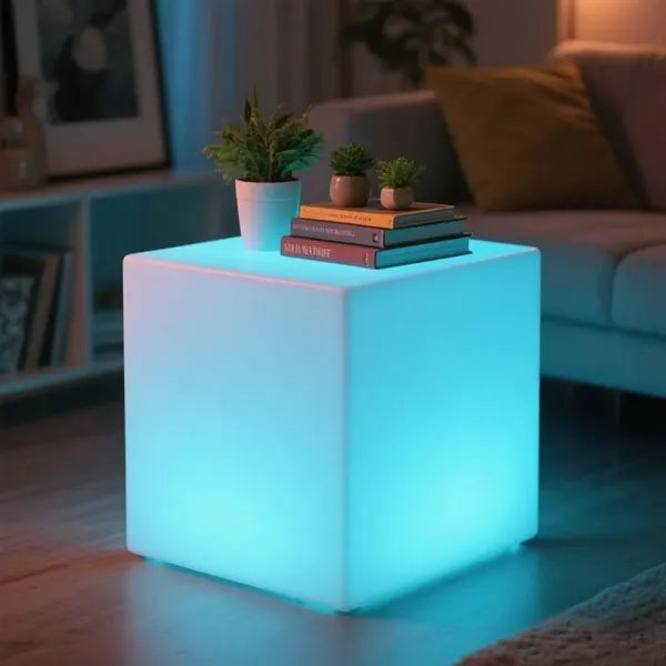 LED Color Changing Light Box Rechargeable 3D Lamp