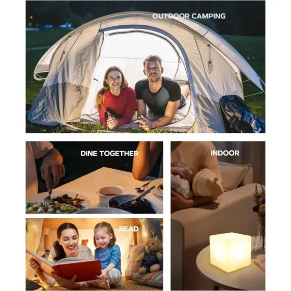 LED Color Changing Light Box Rechargeable 3D Lamp