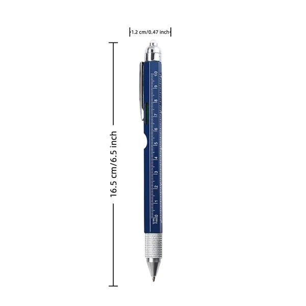 Metal Retractable Ruler Pen Hexagon Design for Office Gifts