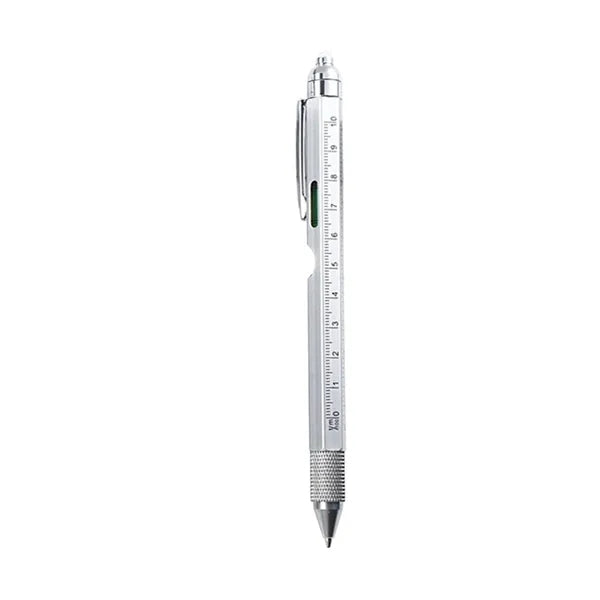 Metal Retractable Ruler Pen Hexagon Design for Office Gifts