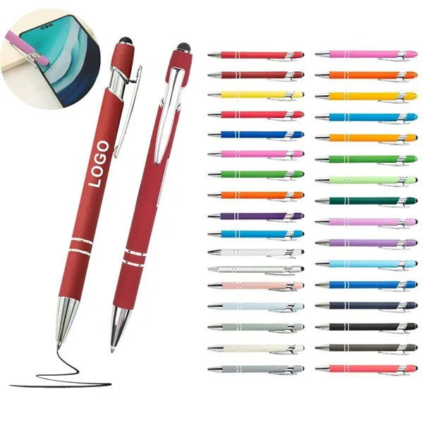 2-in-1 Stylus Retractable Ballpoint Pen