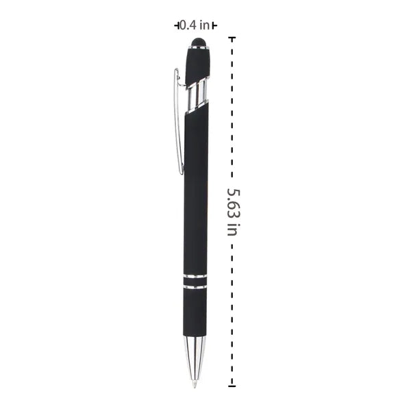 2-in-1 Stylus Retractable Ballpoint Pen