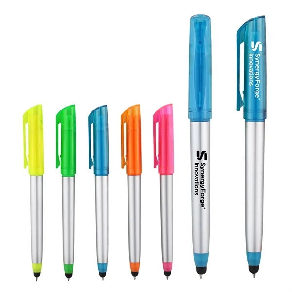 Multifunction Highlighter Ballpoint Stylus