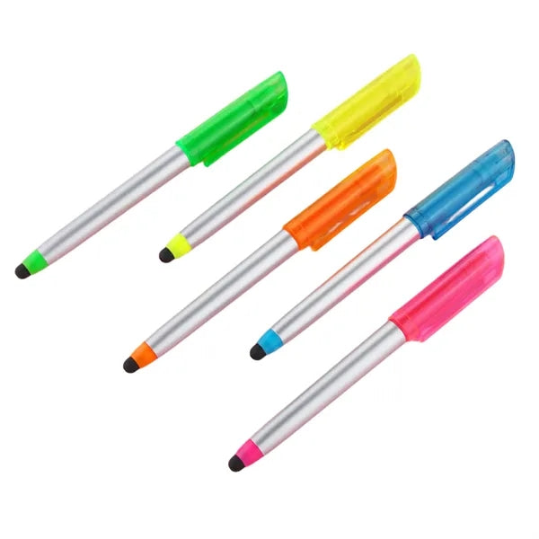 Multifunction Highlighter Ballpoint Stylus