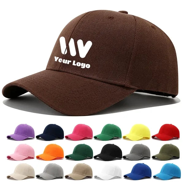 Adjustable Baseball Cap Unisex Polyester Snapback Hat