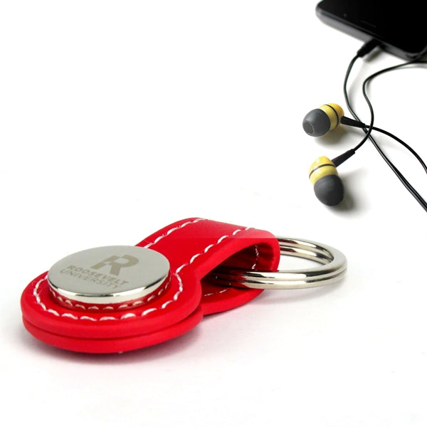 Leather Like Snap Key Chain
