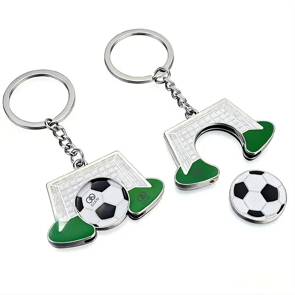Detachable Soccer Goal Zinc Alloy Keychain