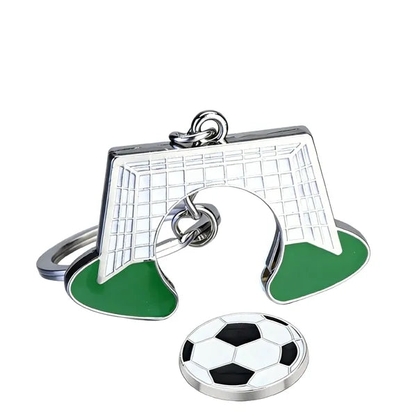 Detachable Soccer Goal Zinc Alloy Keychain