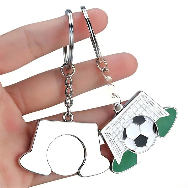 Detachable Soccer Goal Zinc Alloy Keychain