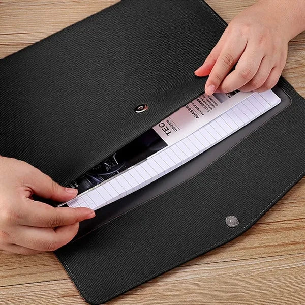 PU Leather A4 File Holder
