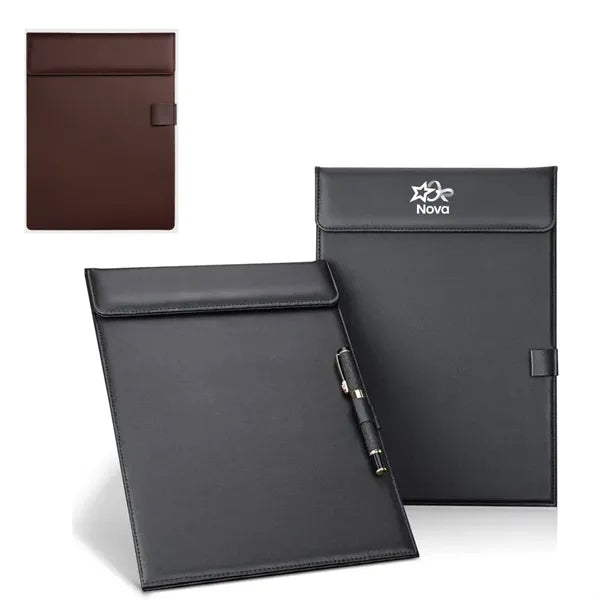 Leather A4 Letter Clipboards with Pen Holder