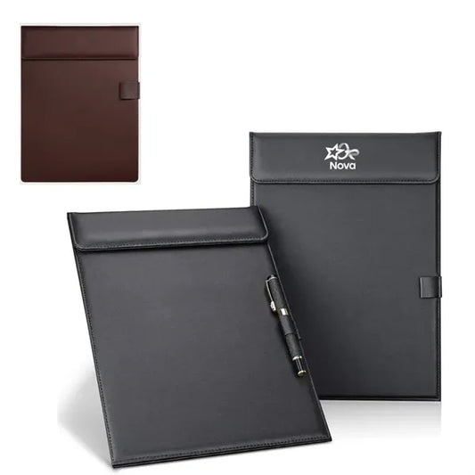 Leather A4 Letter Clipboards with Pen Holder