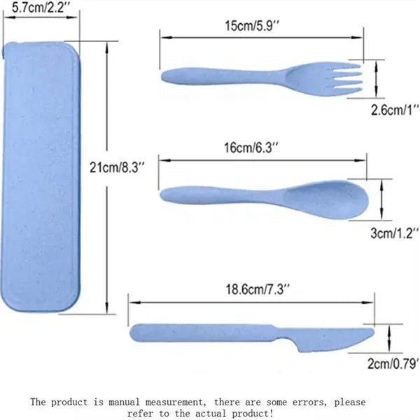 Travel Utensil Set with Case
