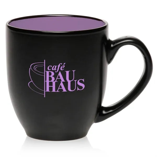 16 oz. Bistro Ceramic Mug - Color Coded Coffee Mugs