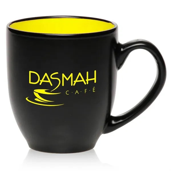 16 oz. Bistro Ceramic Mug - Color Coded Coffee Mugs
