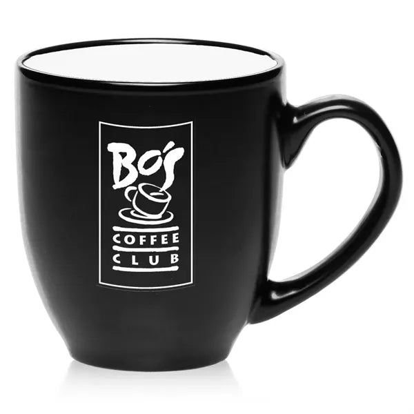 16 oz. Bistro Ceramic Mug - Color Coded Coffee Mugs