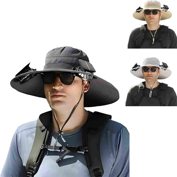 Solar Powered Sun Protection Fan Hat