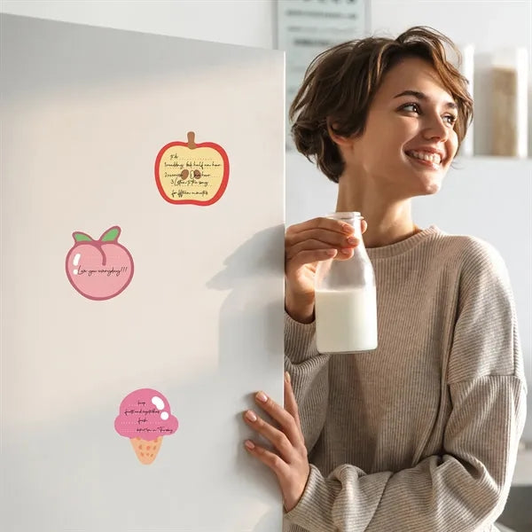Food-themed sticky note sticker card set