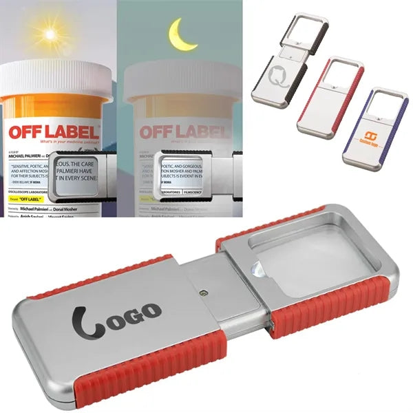 Mini LED Magnifier Lighted Handheld Magnifying Glass