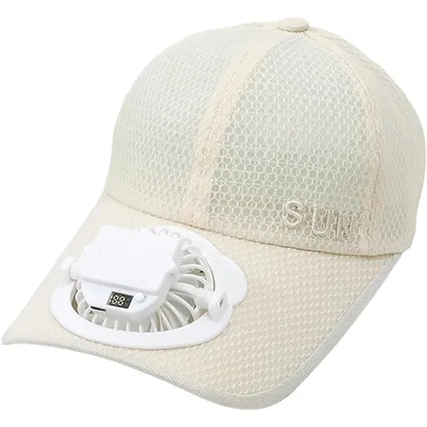 Solar Powered Fan Baseball Cap Beach Hats