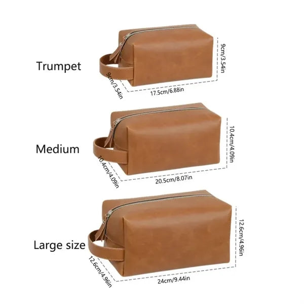 Hand Crafted Leather Toiletry Bag