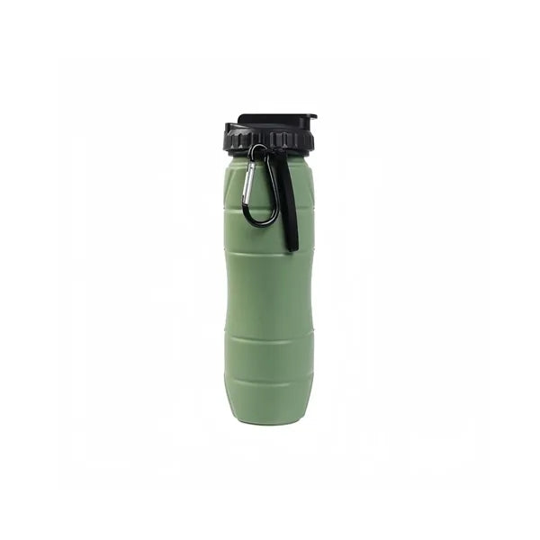 21OZ. Silicone Foldable Leakproof Sports Water Bottle