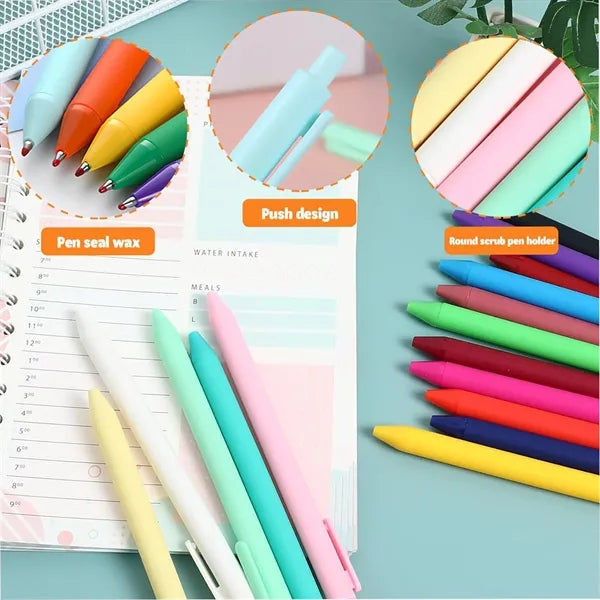 Retractable Soft Touch Gel Pen