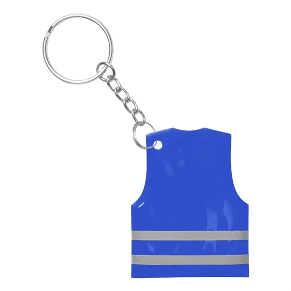 PVC Reflect Safety Vest Key Chain