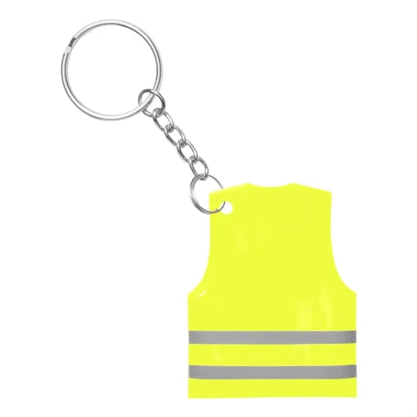 PVC Reflect Safety Vest Key Chain