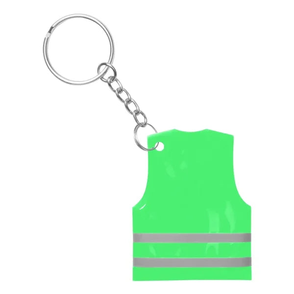 PVC Reflect Safety Vest Key Chain