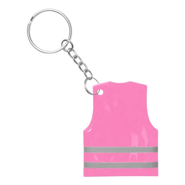 PVC Reflect Safety Vest Key Chain