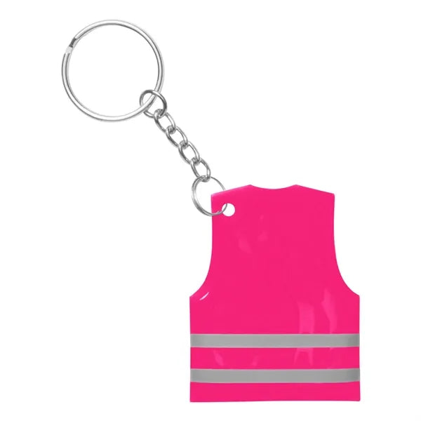 PVC Reflect Safety Vest Key Chain