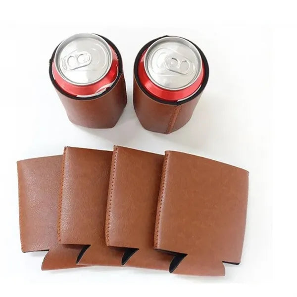 Leather Can Cooler for Men 12oz Fathers Day Gifts