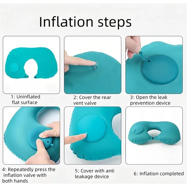 Inflatable Travel Neck Support Pillow