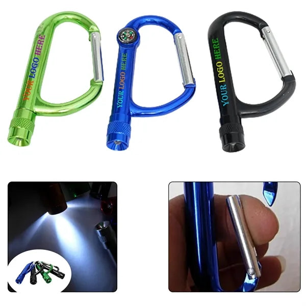 Led Flashlight Carabiner Keychain