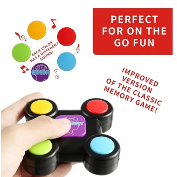 Portable Handheld Light-Up Sounds Memory Training Game
