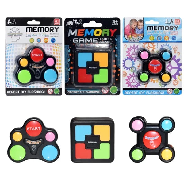 Portable Handheld Light-Up Sounds Memory Training Game