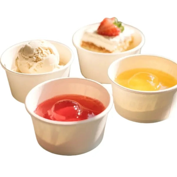 3oz Disposable Paper Ice Cream Cups