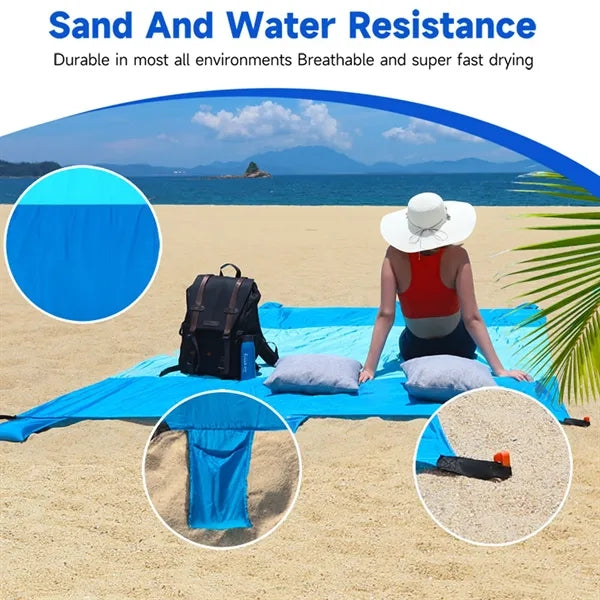 Portable Beach Mat For Travel Camping Hiking Picnic Blanket