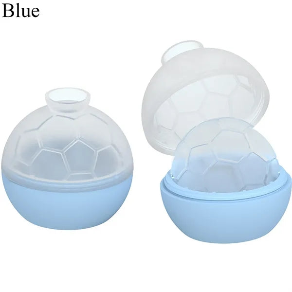Silicone Soccer Ball Ice Cube Mold For Whiskey Cocktails
