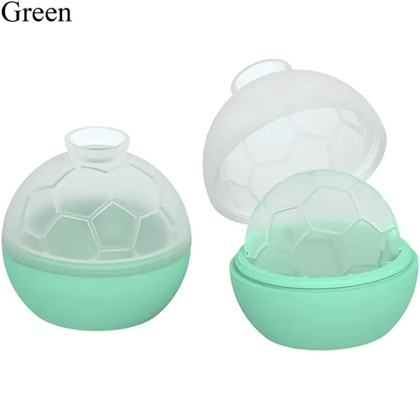 Silicone Soccer Ball Ice Cube Mold For Whiskey Cocktails