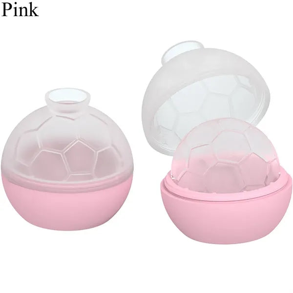 Silicone Soccer Ball Ice Cube Mold For Whiskey Cocktails