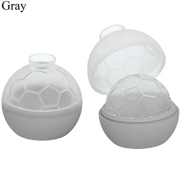 Silicone Soccer Ball Ice Cube Mold For Whiskey Cocktails