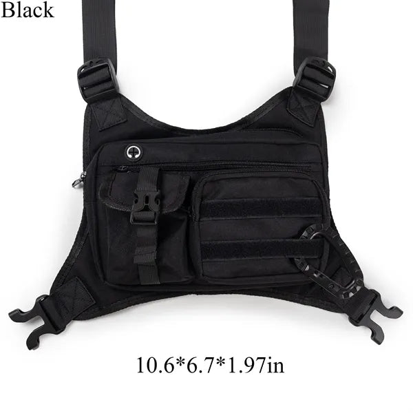 Running Vest Tactical Chest Bag For Gym Hiking Cycling Ski