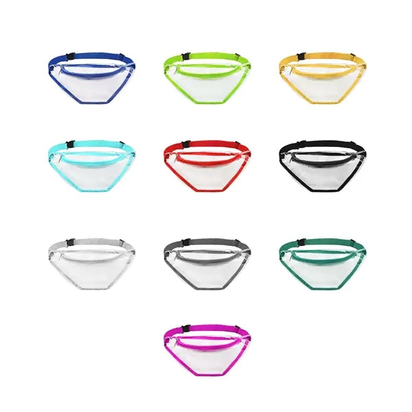 Stadium Approved Clear Fanny Pack W/ Zipper