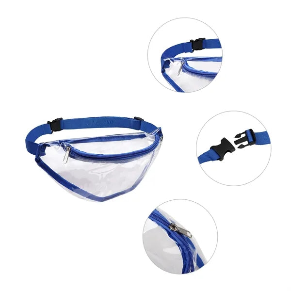 Stadium Approved Clear Fanny Pack W/ Zipper