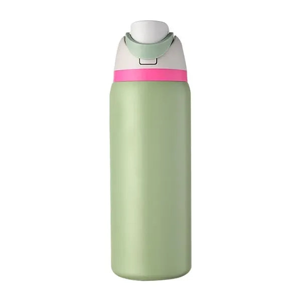32oz Insulated Stainless Steel Water Bottle with Straw